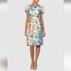 VINTAGE DOLCE & GABBANA SILK WATERCOLOR KNEE LENGTH DRESS